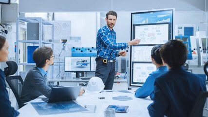 Team reviewing energy and metering data in an operations centre